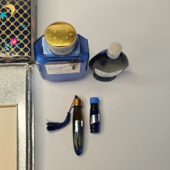 VTG Bourjois Evening In Paris Gift Set Talc Cologne Perfume Miniatures Set of 4 - Picture 13 of 15